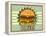 Retro Cover For Fast Food Menu-elfivetrov-Framed Stretched Canvas