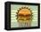 Retro Cover For Fast Food Menu-elfivetrov-Framed Stretched Canvas