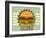 Retro Cover For Fast Food Menu-elfivetrov-Framed Art Print