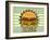 Retro Cover For Fast Food Menu-elfivetrov-Framed Art Print