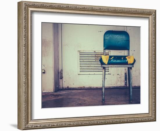 Retro Damaged Chair-Mr Doomits-Framed Photographic Print