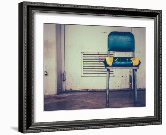 Retro Damaged Chair-Mr Doomits-Framed Photographic Print