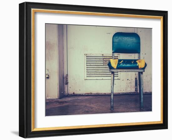 Retro Damaged Chair-Mr Doomits-Framed Photographic Print