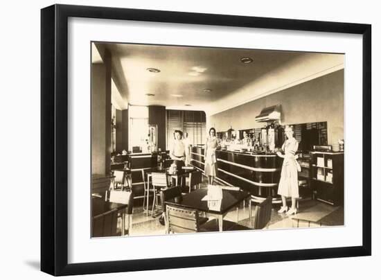 Retro Diner Photo-null-Framed Art Print