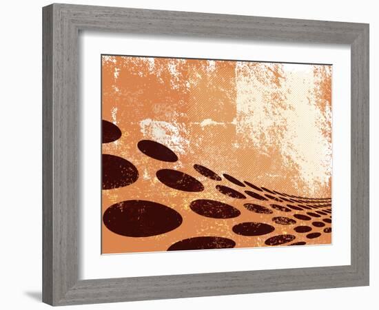 Retro Dots-one AND only-Framed Photographic Print