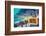 Retro Euro Beach Hotel Sign-Mr Doomits-Framed Photographic Print