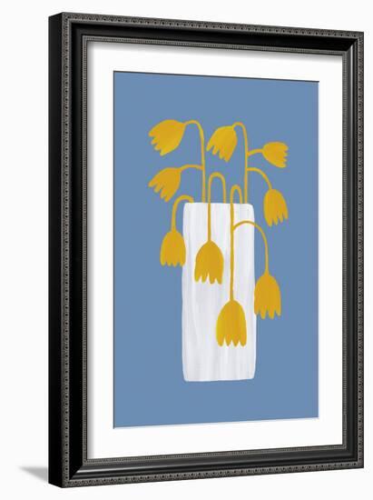 Retro Florals - Vase-Dana Shek-Framed Giclee Print