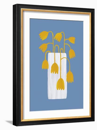 Retro Florals - Vase-Dana Shek-Framed Giclee Print