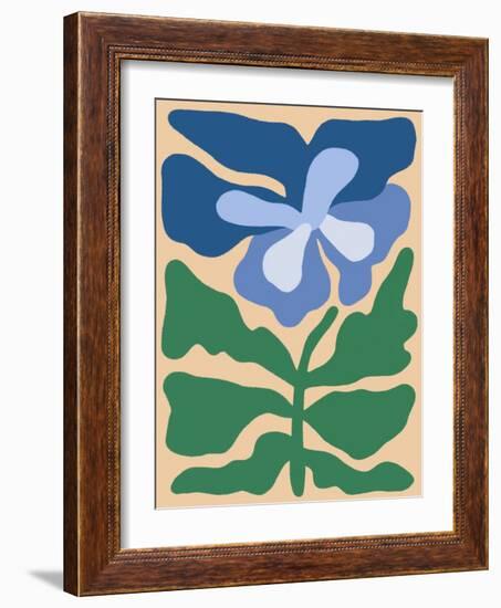 Retro Flower Print I-Dariia Khotenko-Framed Photographic Print