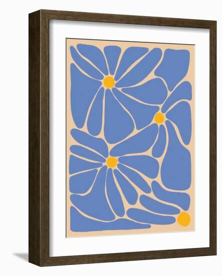 Retro Flower Print II-Dariia Khotenko-Framed Photographic Print