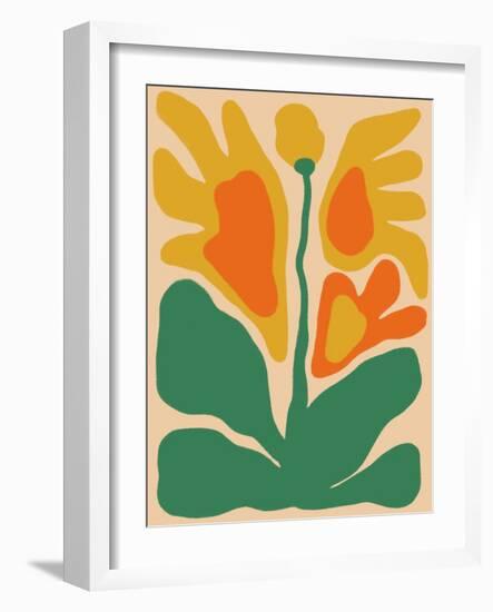 Retro Flower Print III-Dariia Khotenko-Framed Photographic Print