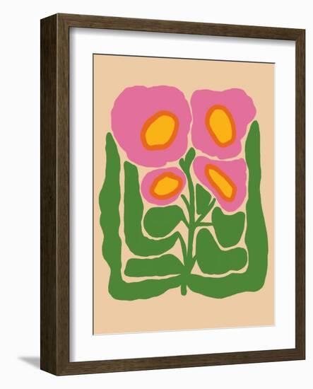 Retro Flower Print IV-Dariia Khotenko-Framed Photographic Print