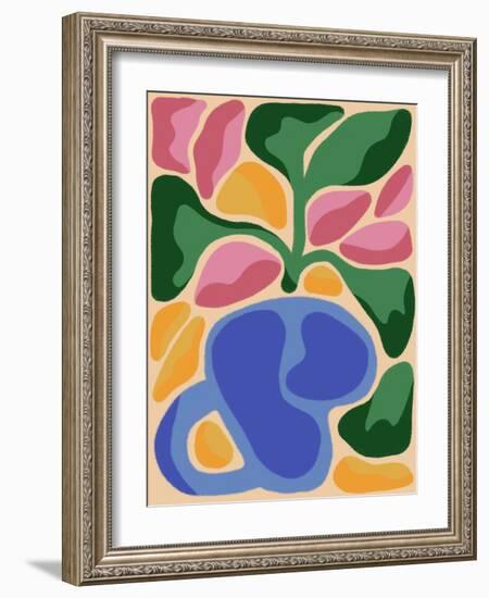 Retro Flower Print VIII-Dariia Khotenko-Framed Photographic Print