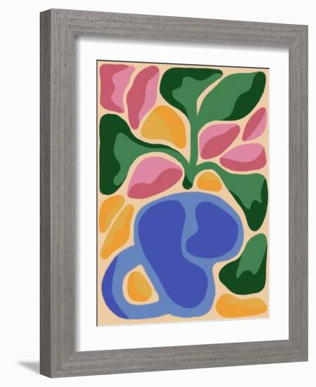 Retro Flower Print VIII-Dariia Khotenko-Framed Photographic Print