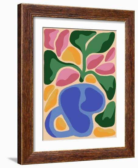 Retro Flower Print VIII-Dariia Khotenko-Framed Photographic Print