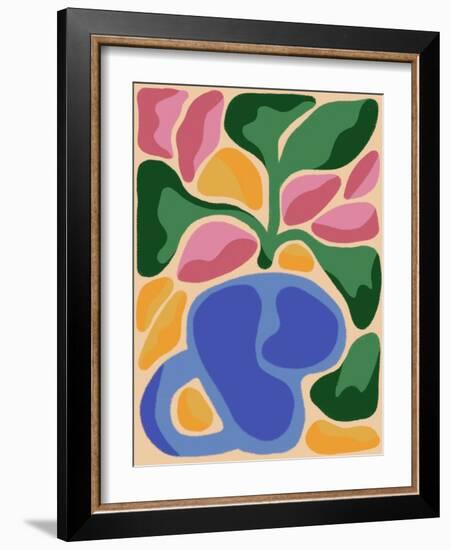 Retro Flower Print VIII-Dariia Khotenko-Framed Photographic Print