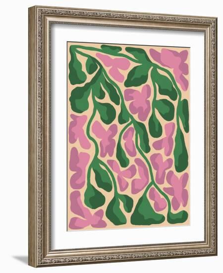 Retro Flower Print X-Dariia Khotenko-Framed Photographic Print