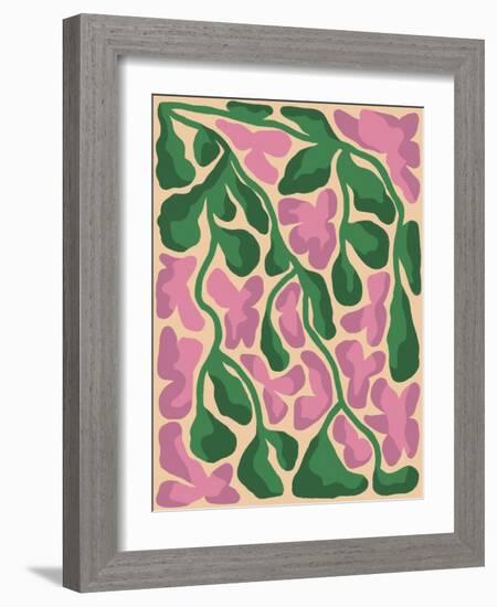 Retro Flower Print X-Dariia Khotenko-Framed Photographic Print