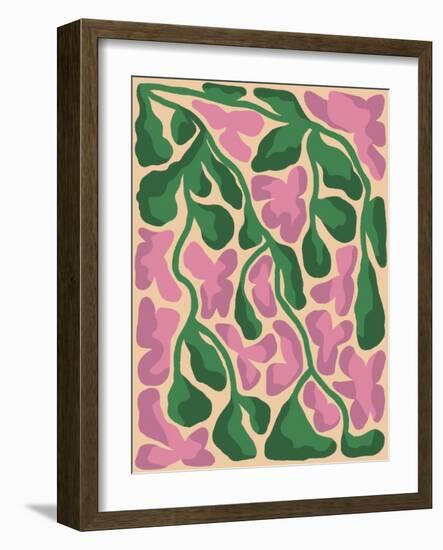 Retro Flower Print X-Dariia Khotenko-Framed Photographic Print