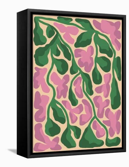 Retro Flower Print X-Dariia Khotenko-Framed Premier Image Canvas