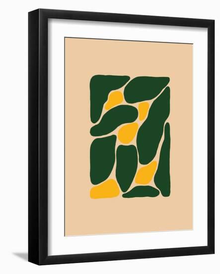 Retro Flower Print-Dariia Khotenko-Framed Photographic Print