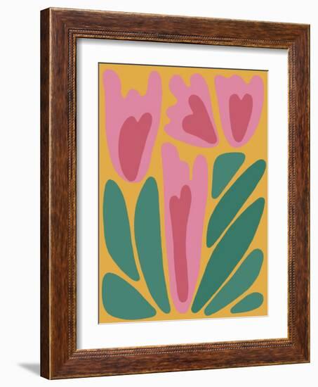 Retro Flower Print-Dariia Khotenko-Framed Photographic Print