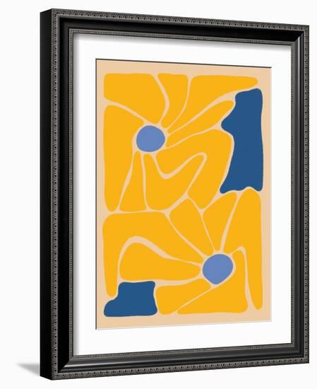 Retro Flower Print-Dariia Khotenko-Framed Photographic Print