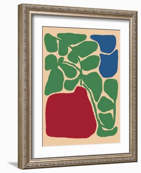 Retro Flower Print-Dariia Khotenko-Framed Photographic Print