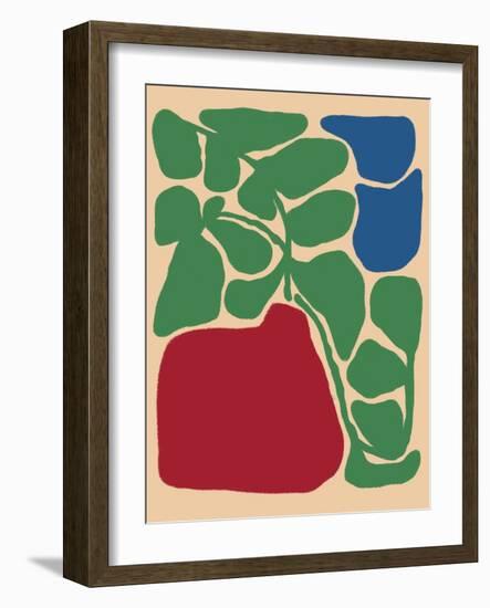 Retro Flower Print-Dariia Khotenko-Framed Photographic Print