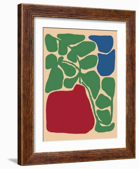 Retro Flower Print-Dariia Khotenko-Framed Photographic Print