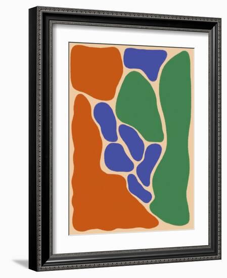 Retro Flower Print-Dariia Khotenko-Framed Photographic Print