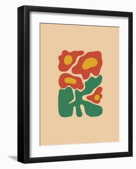 Retro Flower Print-Dariia Khotenko-Framed Photographic Print