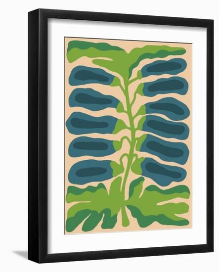 Retro Flower Print-Dariia Khotenko-Framed Photographic Print