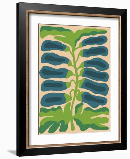 Retro Flower Print-Dariia Khotenko-Framed Photographic Print