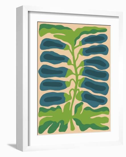 Retro Flower Print-Dariia Khotenko-Framed Photographic Print