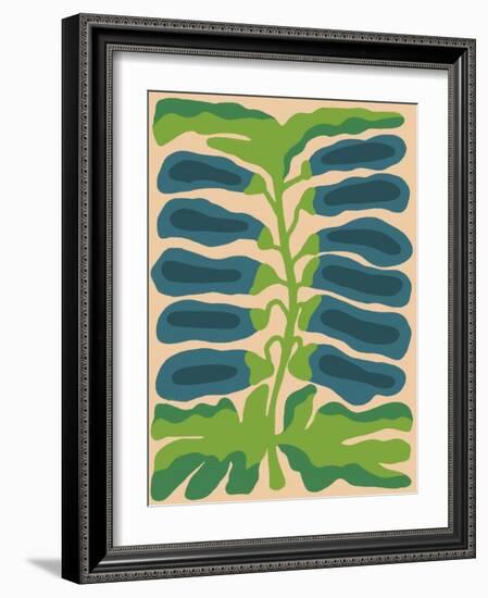 Retro Flower Print-Dariia Khotenko-Framed Photographic Print