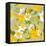 Retro Flower Seamless Pattern - Daffodils. Vector.-Pagina-Framed Stretched Canvas