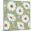 Retro Flower Seamless Pattern - Daisy. Vector. Easy to Edit.-Pagina-Mounted Art Print