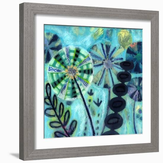 Retro Flowers-Wyanne-Framed Giclee Print