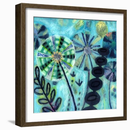 Retro Flowers-Wyanne-Framed Giclee Print