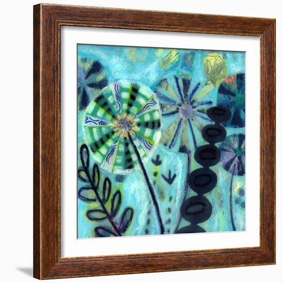 Retro Flowers-Wyanne-Framed Giclee Print