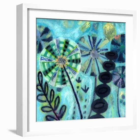 Retro Flowers-Wyanne-Framed Giclee Print