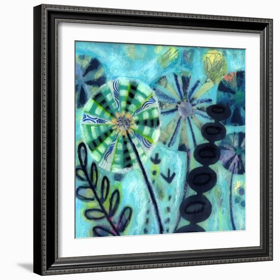 Retro Flowers-Wyanne-Framed Giclee Print