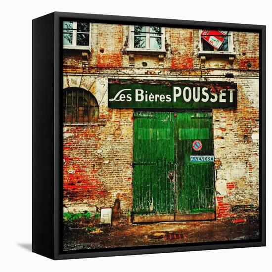 Retro French Street Cafe-Salvatore Elia-Framed Premier Image Canvas