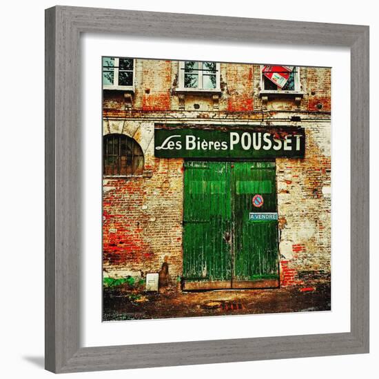 Retro French Street Cafe-Salvatore Elia-Framed Photographic Print