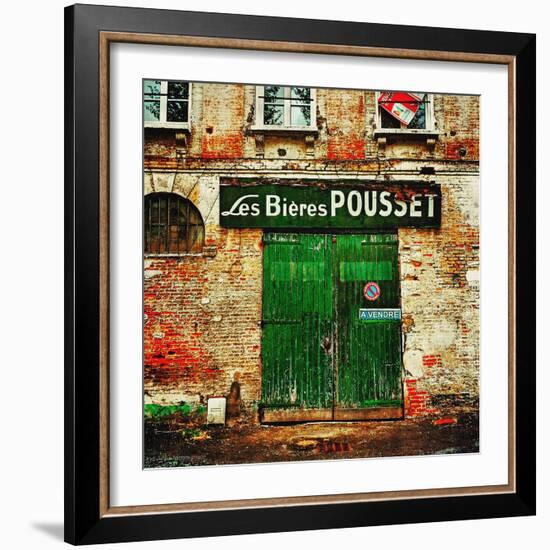 Retro French Street Cafe-Salvatore Elia-Framed Photographic Print