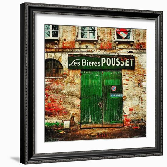 Retro French Street Cafe-Salvatore Elia-Framed Photographic Print