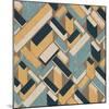 Retro Geometric City-pashabo-Mounted Photographic Print