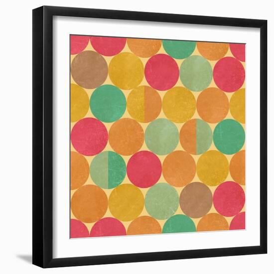 Retro Geometric Pattern-Victoria Kalinina-Framed Premium Giclee Print