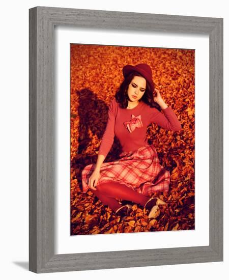 Retro Girl-Nadja Berberovic-Framed Photographic Print